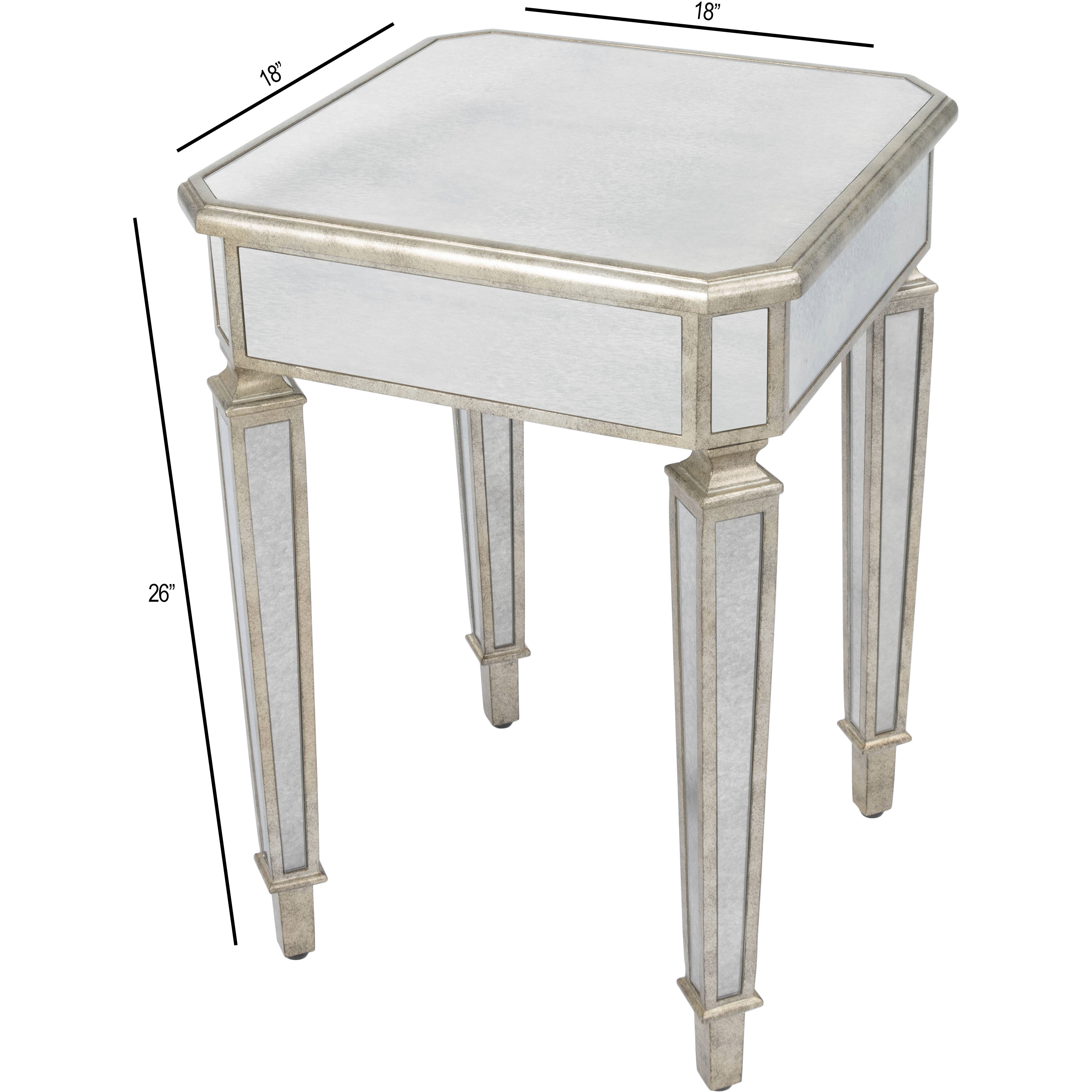 Celeste Mirrored End or Side Table