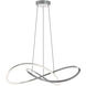 Celeste LED 31.5 inch Satin Nickel Pendant Ceiling Light