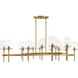 Vista 16 Light 60 inch Burnished Brass Chandelier Ceiling Light