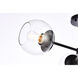 Briggs 3 Light 26 inch Black Flush Mount Ceiling Light