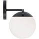 Oliver 2 Light 17 inch Matte Black Vanity Light Wall Light