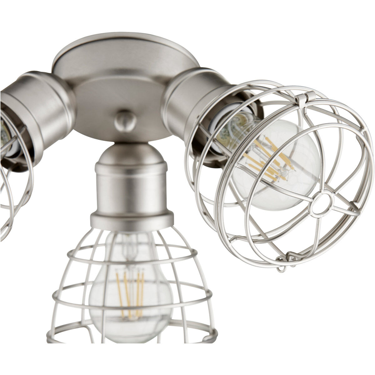 Fort Worth LED Satin Nickel Patio Fan Light Kit