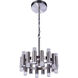 Simple Lux LED 16 inch Brushed Polished Nickel Chandelier Ceiling Light