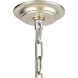 Gratia 8 Light 31 inch Antique Silver Leaf with Dark Graphite and Clear Chandelier Ceiling Light