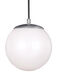 Grove 1 Light 8 inch Satin Aluminum Pendant Ceiling Light