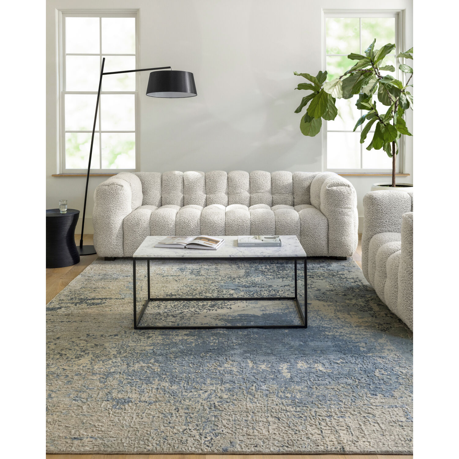 Abbey 120 X 96 inch Light Olive Rug, Rectangle