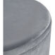 Linder 17.25 inch Gray Storage Ottoman