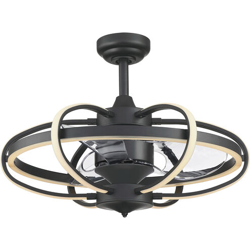 Obvi 22 inch Black with Clear Blades Fan-Uni