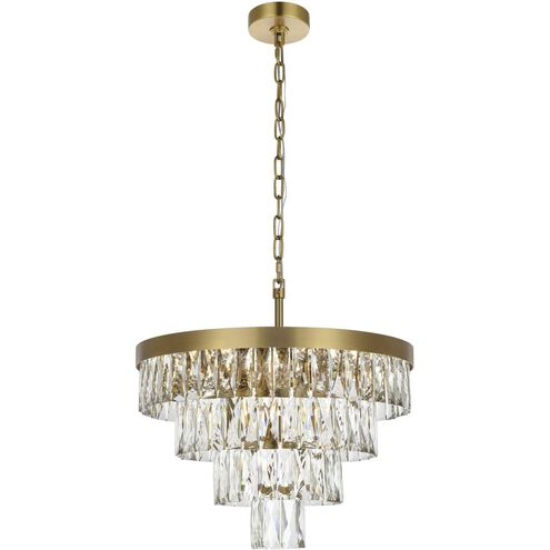 Josephine 10 Light 20 inch Satin Gold Chandelier Ceiling Light