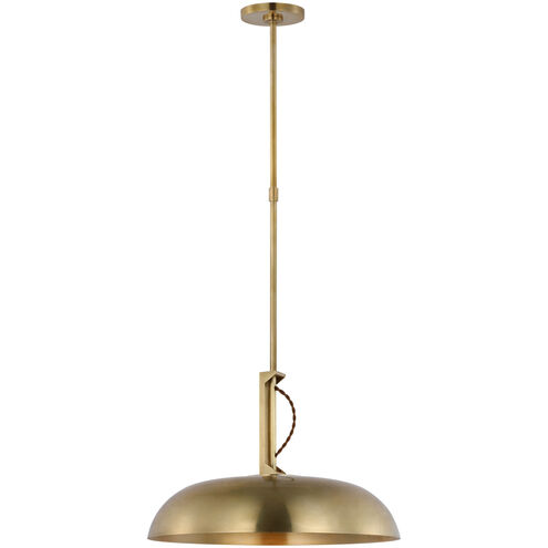 Amber Lewis Cyrus LED 18.5 inch Hand-Rubbed Antique Brass Pendant Ceiling Light