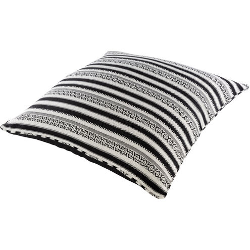 Maya 30 X 30 inch Black/White Pillow Kit, Square