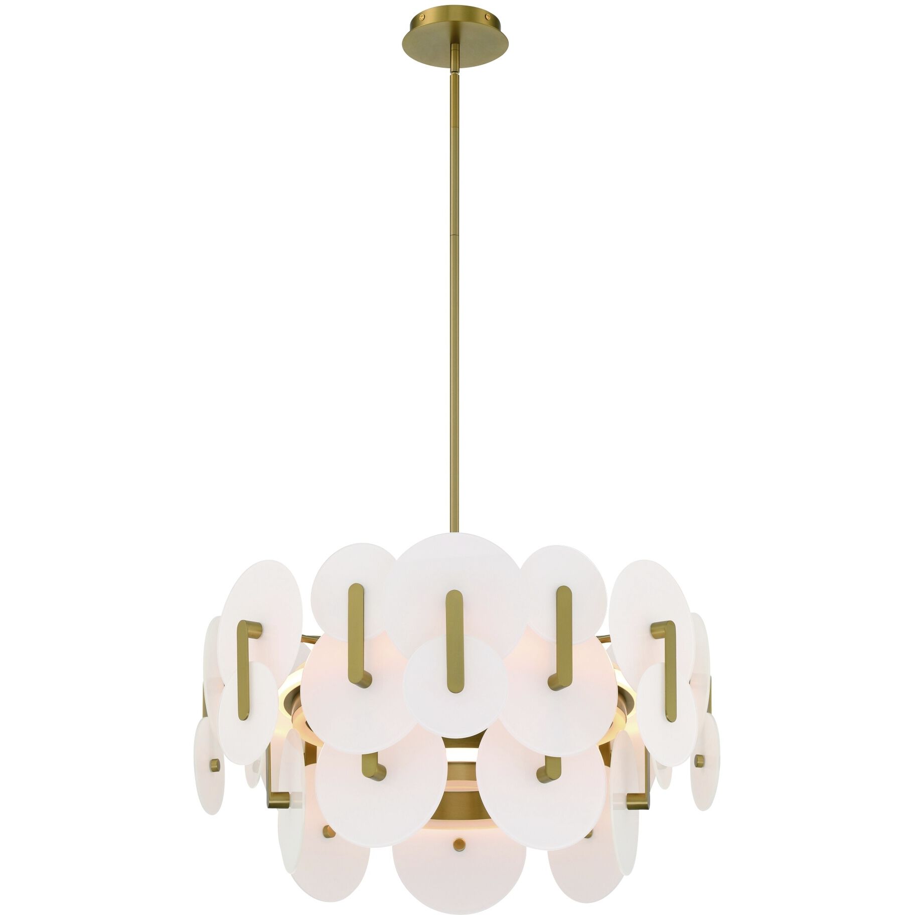 Nuvola 2 Light 24 inch Gold Chandelier Ceiling Light