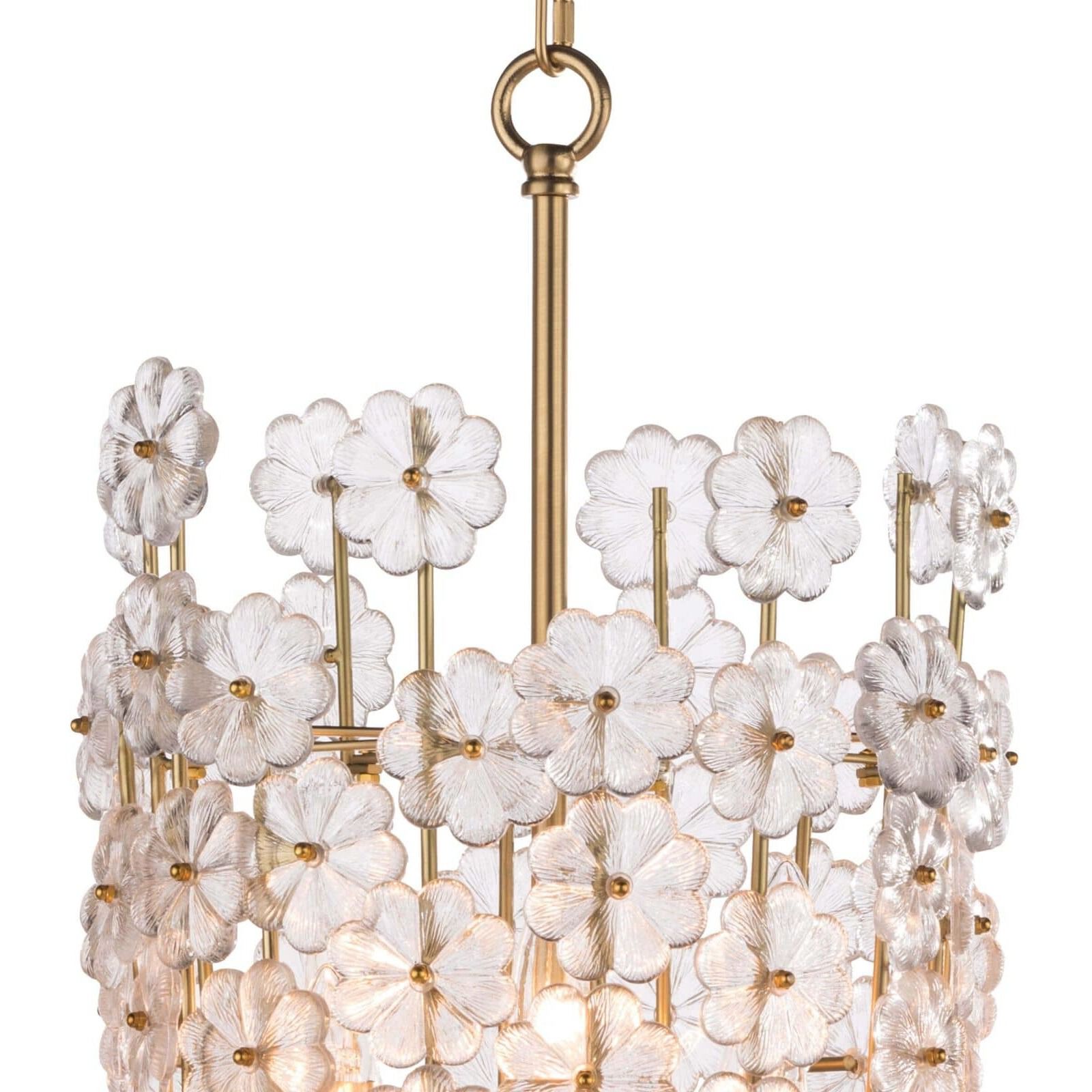 Charlotte 6 Light 12 inch Natural Brass Pendant Ceiling Light