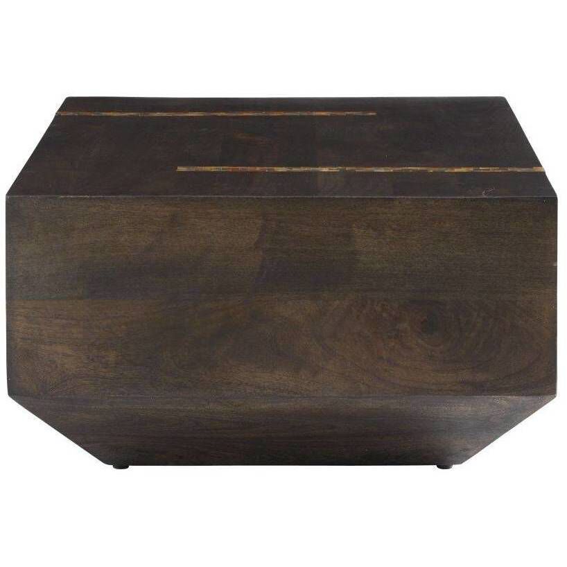 Gilmore 50 X 16.5 inch Umber and Natural Faux Horn Cocktail Table