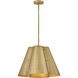 Bowman 3 Light 19 inch Heritage Brass Pendant Ceiling Light
