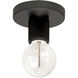Roswell 1 Light 4.75 inch Matte Black Flush Mount Ceiling Light