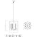 Redmond 4 Light 14 inch Matte Black/Polished Chrome Foyer Light Ceiling Light