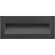 Taper 12v 2.50 watt Satin Black Landscape Step Light, Horizontal