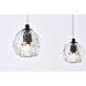 Eren 5 Light 32 inch Black Linear Pendant Ceiling Light