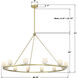 Aragon 12 Light 46.75 inch Soft Brass Chandelier Ceiling Light