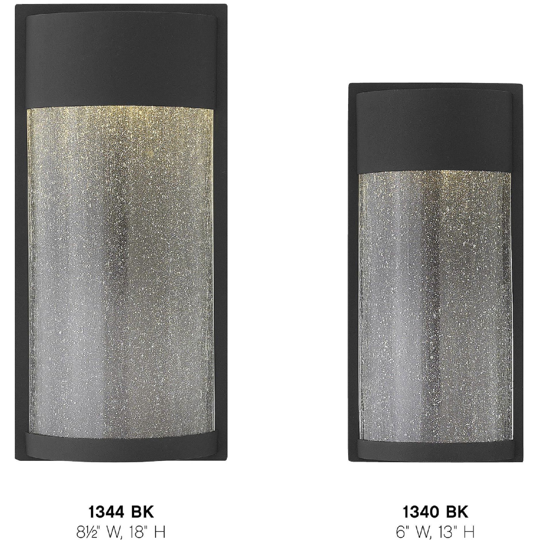 Shelter LED 13 inch Black Outdoor Wall Mount Lantern, Small