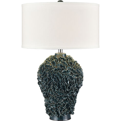 Larkin 27.5 inch 9 watt Green Glazed Table Lamp Portable Light