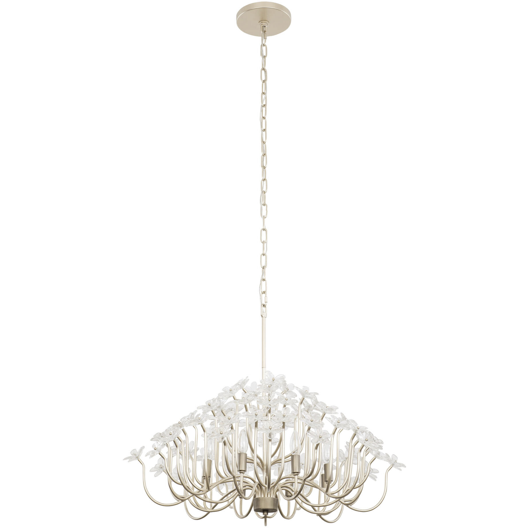 Wildflower 8 Light 32 inch Gold Dust/Artifact Chandelier Ceiling Light, Smithsonian Collaboration