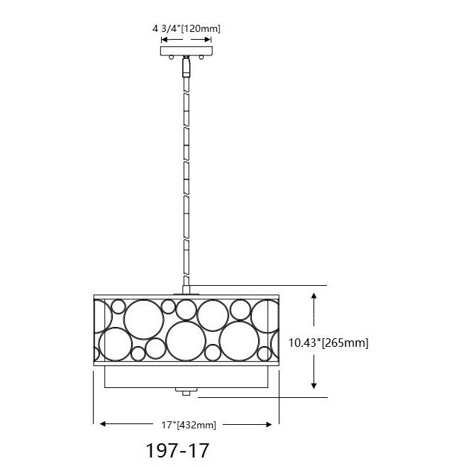 Kendall 3 Light 17 inch Matte Black Pendant Ceiling Light