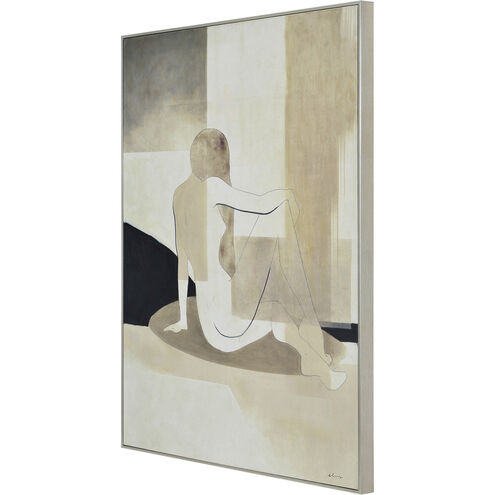 Avella Beige and Champagne Canvas Art