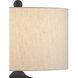 Mythmaker 17 inch 100 watt Black Granite Table Lamp Portable Light