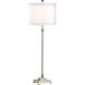MarketPlace 33 inch 100 watt Brushed Nickel Table Lamp Portable Light