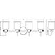 Kinsley 4 Light 28 inch Matte Black Vanity Wall Light