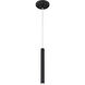 Forest LED 4.75 inch Matte black Pendant Ceiling Light in 1, 2, Matt black Steel