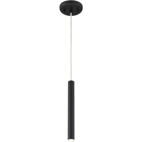 Forest LED 4.75 inch Matte black Pendant Ceiling Light in 1, 2, Matt black Steel