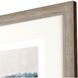 Abstract Collection Raked Silver Framed Art
