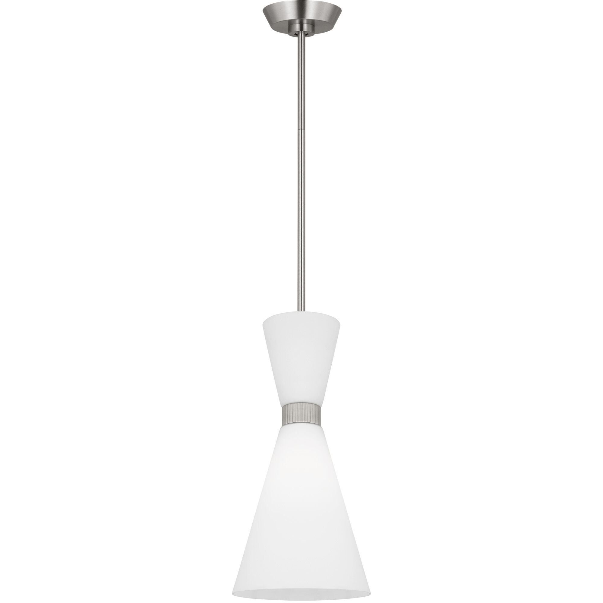 Drew & Jonathan Belcarra 1 Light 8 inch Brushed Steel Pendant Ceiling Light