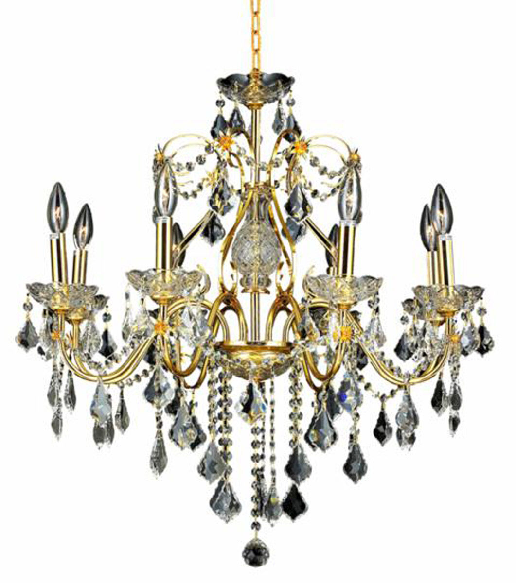 St. Francis 8 Light 26 inch Gold Dining Chandelier Ceiling Light in Royal Cut