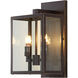 Canada 2 Light 17 inch Bronzed Black Outdoor Wall Sconce