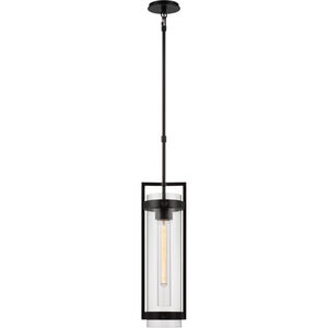 Ian K. Fowler Kears LED 6.5 inch Aged Iron Outdoor Hanging Lantern Pendant, Medium