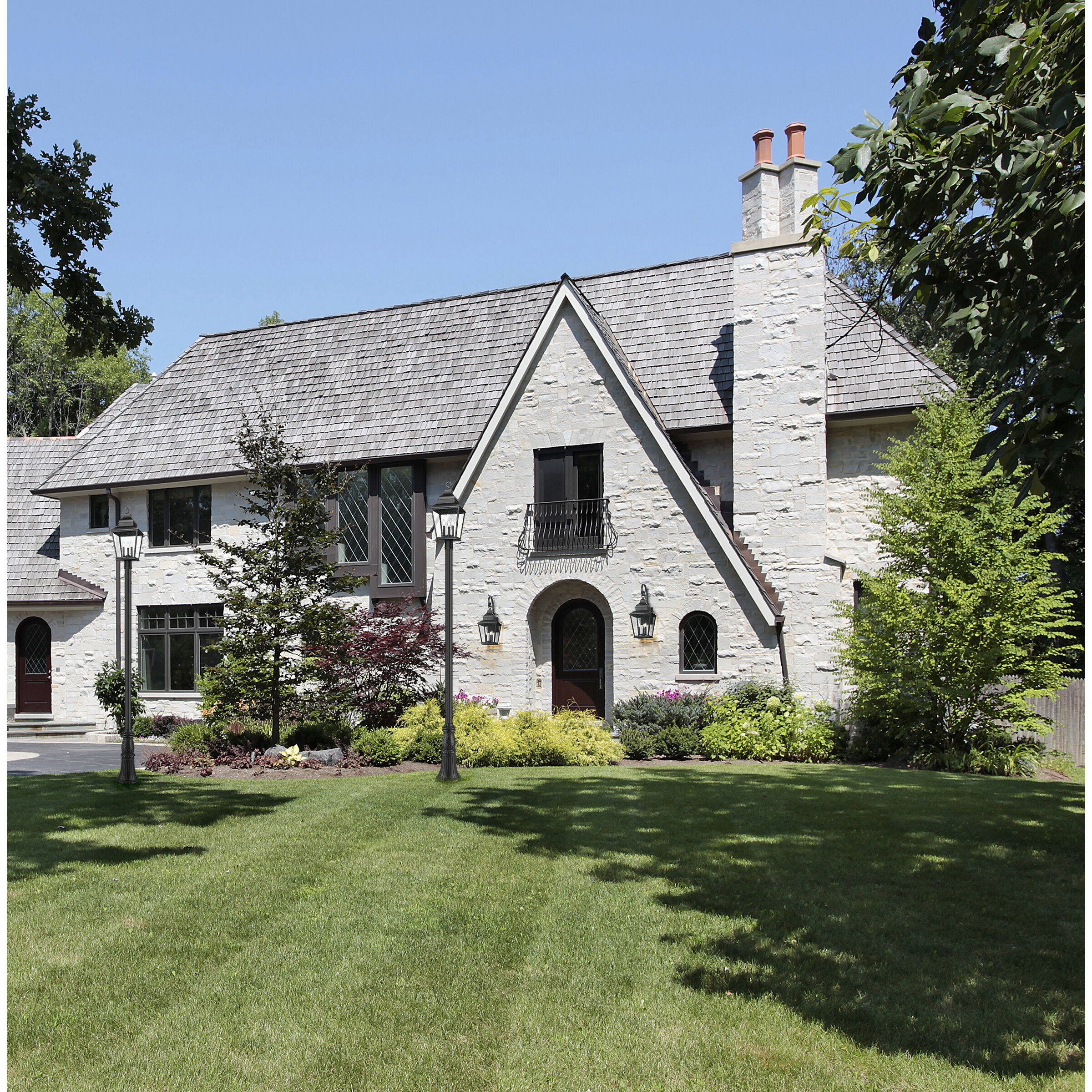 Raphael 3 Light 122 inch Sand Black Outdoor Post Mounted Fixture in Soft Sand Black