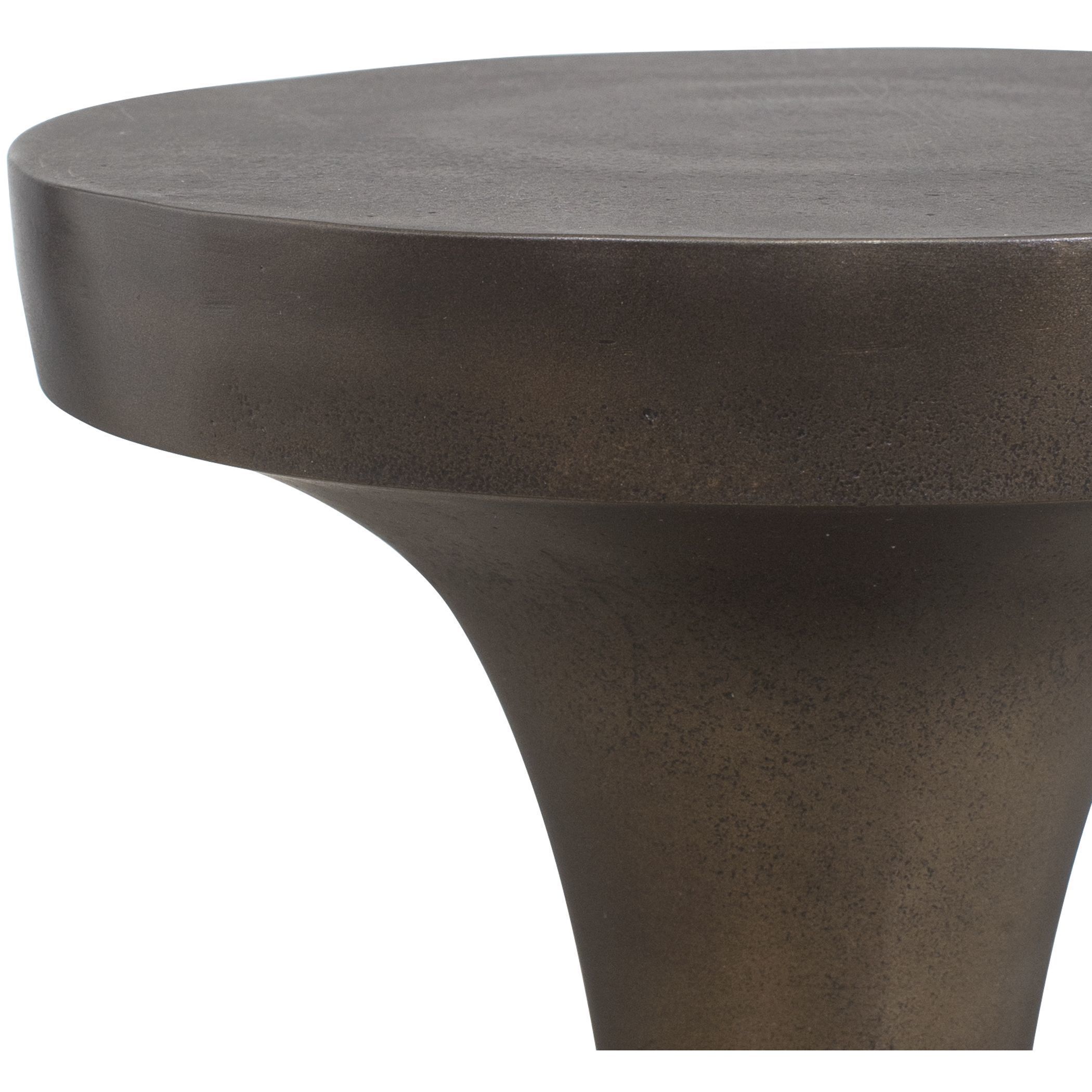 Miko 24 X 10 inch Dark Bronze Indoor-Outdoor Drink Table