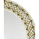 Ellaria 48.25 X 32.75 inch Natural and Brass Wall Mirror