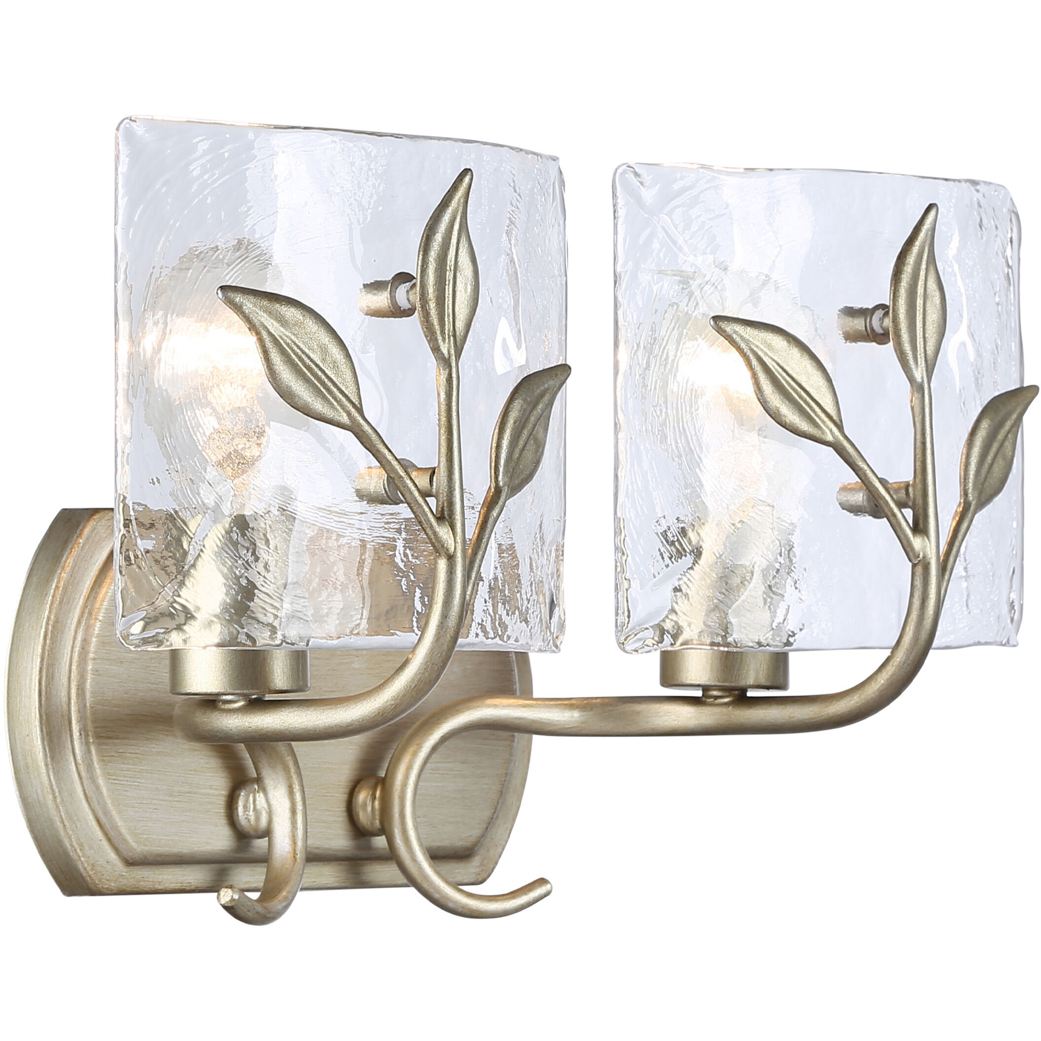 Calla Vanity Wall Light in White Gold