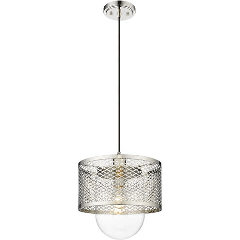 Kipton 1 Light 11 inch Polished Nickel Pendant Ceiling Light