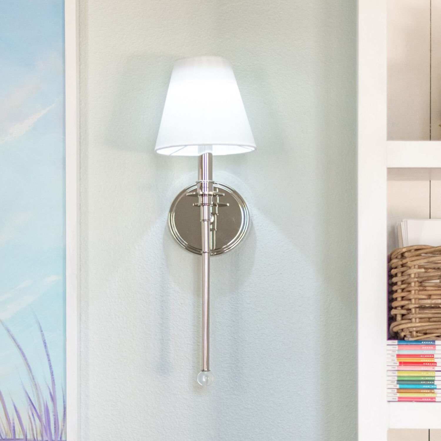 Riverdale Sconce Wall Light in Polished Nickel