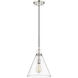 Harper 1 Light 11.5 inch Polished Nickel Pendant Ceiling Light