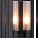 Coastal Living Montecito 2 Light 18 inch Black Outdoor Wall Sconce, Double Arm