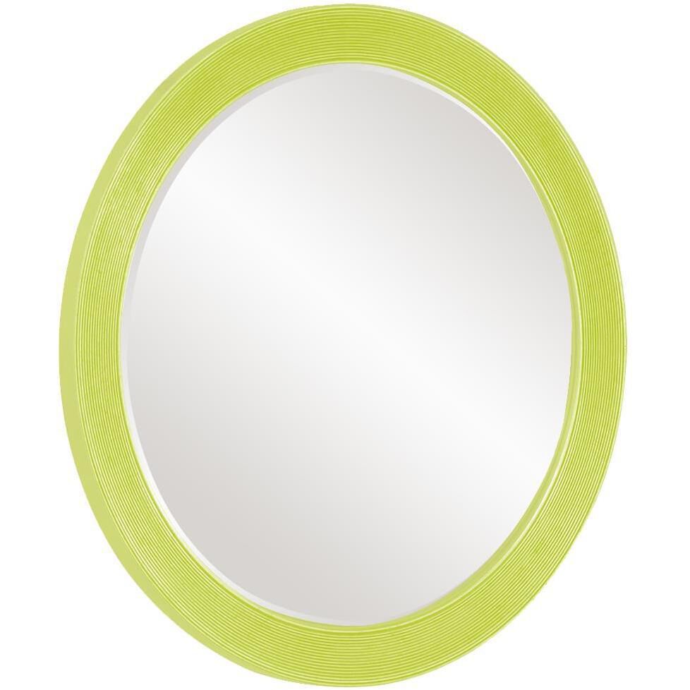 Virginia Glossy Green Wall Mirror