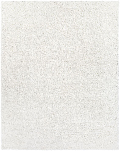 California Shag 120 X 94 inch White Rug in 8 x 10, Rectangle