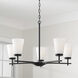 Drake 5 Light 28 inch Matte Black Chandelier Ceiling Light